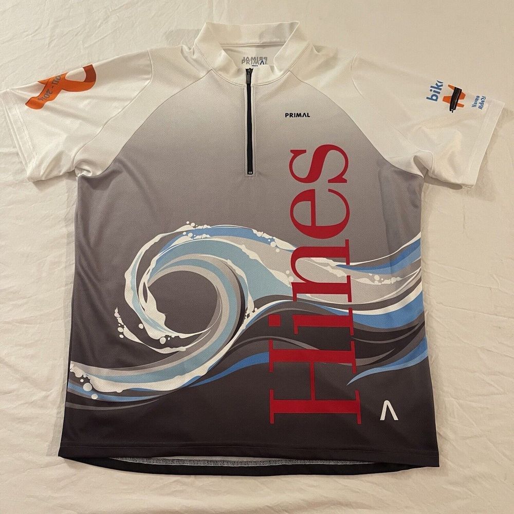Primal Wear Jersey Mens Large Short‎ Sleeve Cycling Hines Real Estate